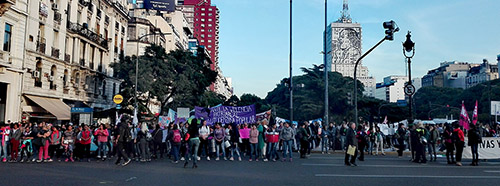 Ni Una Menos-Demonstration in Buenos Aires, Juni 2019.